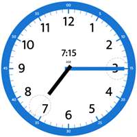 Online clock digital full screen with date